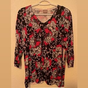 Chicos 3/4 Sleeve Sweater